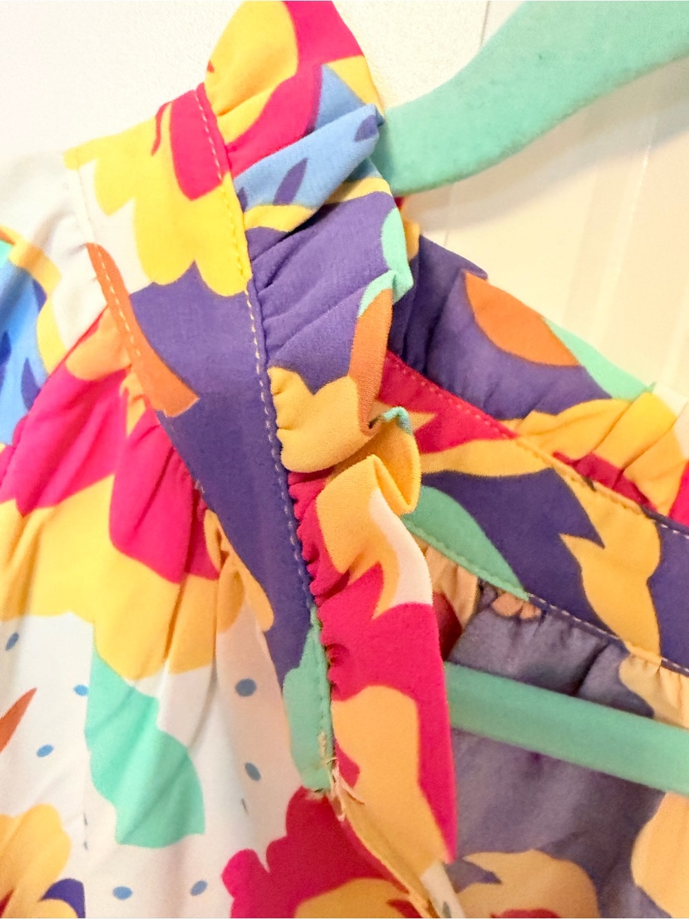 Women's Floral Print Pullover Top - Multicolor - Picture 4 of 5